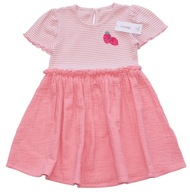 GEORGE letnia sukienka striped pink soft 104-110