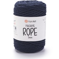 Šňůra YarnArt Macrame Rope 3 mm 250 g, barva 784, tmavě modrá