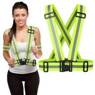 SZELKI ODBLASKOWE DO BIEGANIA ROWER KAMIZELKA ELASTYCZNA