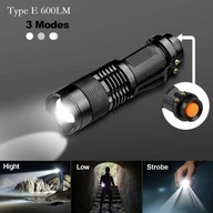 LED Flashlight Dual-purpose Power Supply Telescopic Zoom Tactical