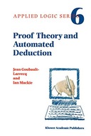 Proof Theory and Automated Deduction