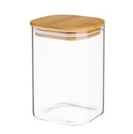 Pojemnik szklany słoik z pokrywką bambusową 1 litr JEFF