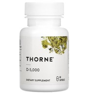 Thorne Research Vitamín D3 5000IU Imunita Mozog Srdce Zdravé Zuby 60 kaps