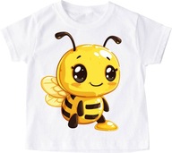 Koszulka dziecięca z pszczołą pszczółka na Dzień pszczoły roz 128
