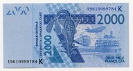 CFA SENEGAL 2000 FRANKÓW 2019 P-716K UNC