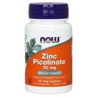 NOW FOODS Zinc Picolinate - Pikolinian Cynku 50 mg (60 kaps.)