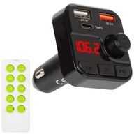 TRANSMITER BLUETOOTH FM ŁADOWARKA PILOT USB-C QC MP3