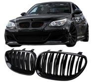 BMW E60 E61 GRILL NERKI M5 CZARNY POŁYSK 2003-2010