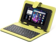 ETUI i KLAWIATURA do tabletu 7'' micro USB zielone
