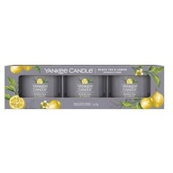 Yankee Candle Black Tea & Lemon sada mini vonných sviečok 3x37g