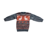 Sweter Bluza świąteczna renifer dla chłopca r 98