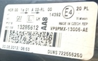 light left front OPEL MERIVA B 13286612