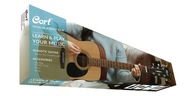 Gitara akustyczna w zestawie, tuner, kostki, pasek, bag, Cort CAP 810 OP