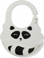 BabyOno śliniak silikonowy z regulowanym zapięciem Panda