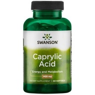 Swanson Kyselina kaprylová 600mg 60kaps CAPRYLIC ACID