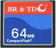 Karta pamięci Compact Flash BR i TD Karta optyczna aparatu 64 MB CF