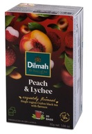 Dilmah Herbata Czarna Brzoskwinia Liczi Peach & Lychee 20 torebek