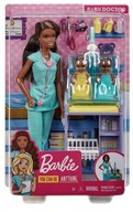 Barbie Pediatra Zestaw Kariera brunetka GKH24