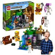 LEGO MINECRAFT JASKINIA LOCH SZKIELETÓW KLOCKI ZESTAW SZKIELETY ZOMBIE