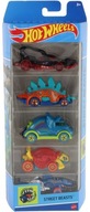 Hot Wheels Zestaw samochodziki Street Beasts 5-pak Resoraki Autka