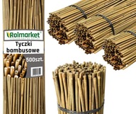 TYCZKI BAMBUSOWE tyczka podpora palik do roślin 90 cm 6/8 mm 500 szt bambus