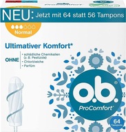 O.B. ProComfort Normálne Tampóny 64 kusy