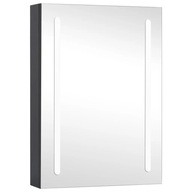vidaXL Kúpeľňová skrinka so zrkadlom a LED, 50x13x70 cm