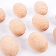 TickiT: drevené vajcia Natural Wooden Eggs 10 el.
