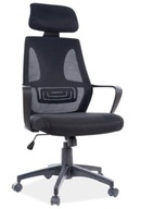 Fotel obrotowy biurowy Q-935 czarny krzesło SIG