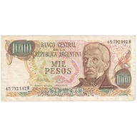 Banknot, Argentina, 1000 Pesos, KM:304c, VF(20-25)