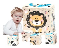 FA ÉPÍTŐKOCKA SZETT ÁLLATOK