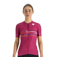 Koszulka rowerowa damska Sportful różowa S