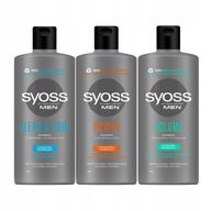 Šampón pre normálne vlasy Syoss Men Power 440ml