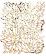 Karton keret háttér virágokkal (L29)