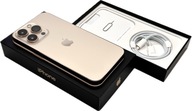 Zestaw Premium Fabryczny Komplet iPhone 13 Pro 128GB Gold Bateria 100% A+