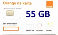 INTERNET NA KARTĘ ORANGE FREE 55 GB 381 DNI ROK
