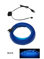 Štýl 2M Modrá LED náladová lampa USB .