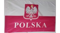 FLAGA POLSKA FLAGI POLSKI GODŁO ORZEŁ 120x75 cm