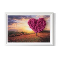 Krásny darček obraz z machu Strom srdce 60x40 cm