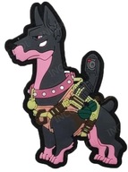 Camo Emblemat Patch nášivka Tactical Dog Pink