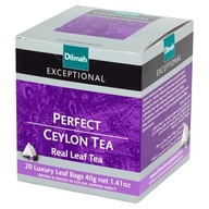 DILMAH EXCEPTIONAL PERFECT CEYLON herbata czarna cejlońska 20 TOREBEK
