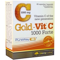 OLIMP GOLD VIT-C 1000 FORTE 60KAPS VITAMÍN C IMUNITA INFEKCIE KOSTÍ ZUBY