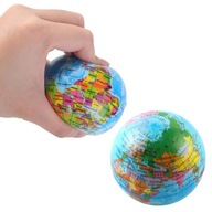 PENOVÁ LOPTA GLOBUS ANTISTRESOVÁ HRAČKA SENZORICKÁ ĽAHKÁ MÄKKÁ 6 cm