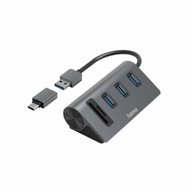 Hub USB Hama Combo USB Hub/Card Reader