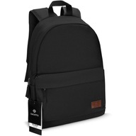 Školský batoh pre mládež čierny pohodlný priestranný mestský batoh ZAGATTO