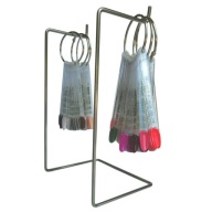 Rozsdamentes körömszín stencil display állvány