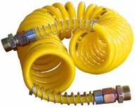 Przewód Spiralny Pneumatyczny M22 6m Silikonowy Żółty