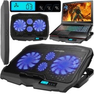 Hűtőpad LTC 4 ventilátorral, 140 mm-es, 17"-os laptophoz, LED