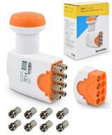 KONWERTER LNB OCTO 8 wyjść TechniSat Unix + 8 wtyków F GRATIS