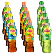 Napój herbaciany Lipton Ice Tea herbata butelka MIX ZESTAW 12x 500ml 0,5l